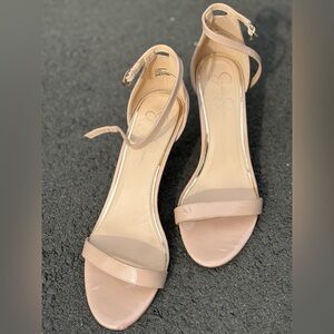 Blush Nude Ankle-Strap Heels by Jessica Simpson